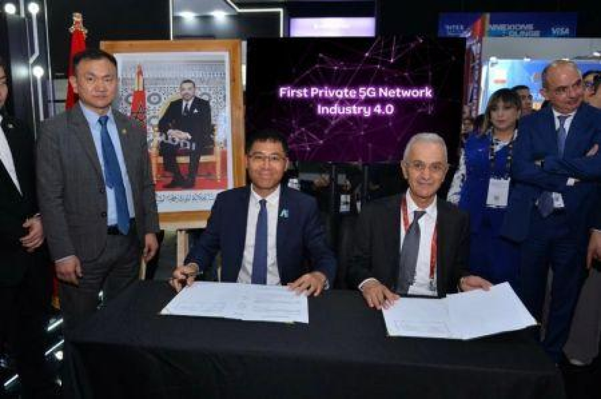 Inwi e China Mobile lan&ccedil;am a primeira rede 5G industrial privada em Marrocos