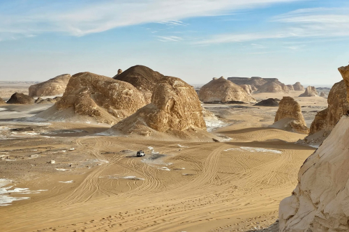 O Deserto Branco do Egito, uma paisagem moldada pelo vento e pelo tempo