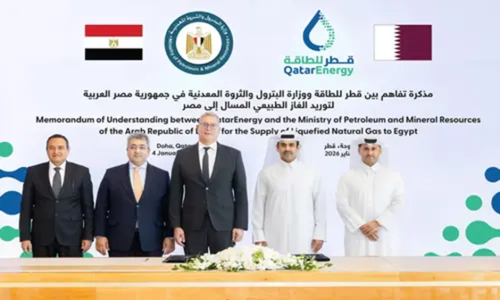 Egito estabelece com o Catar um quadro de coopera&ccedil;&atilde;o sobre o g&aacute;s natural liquefeito