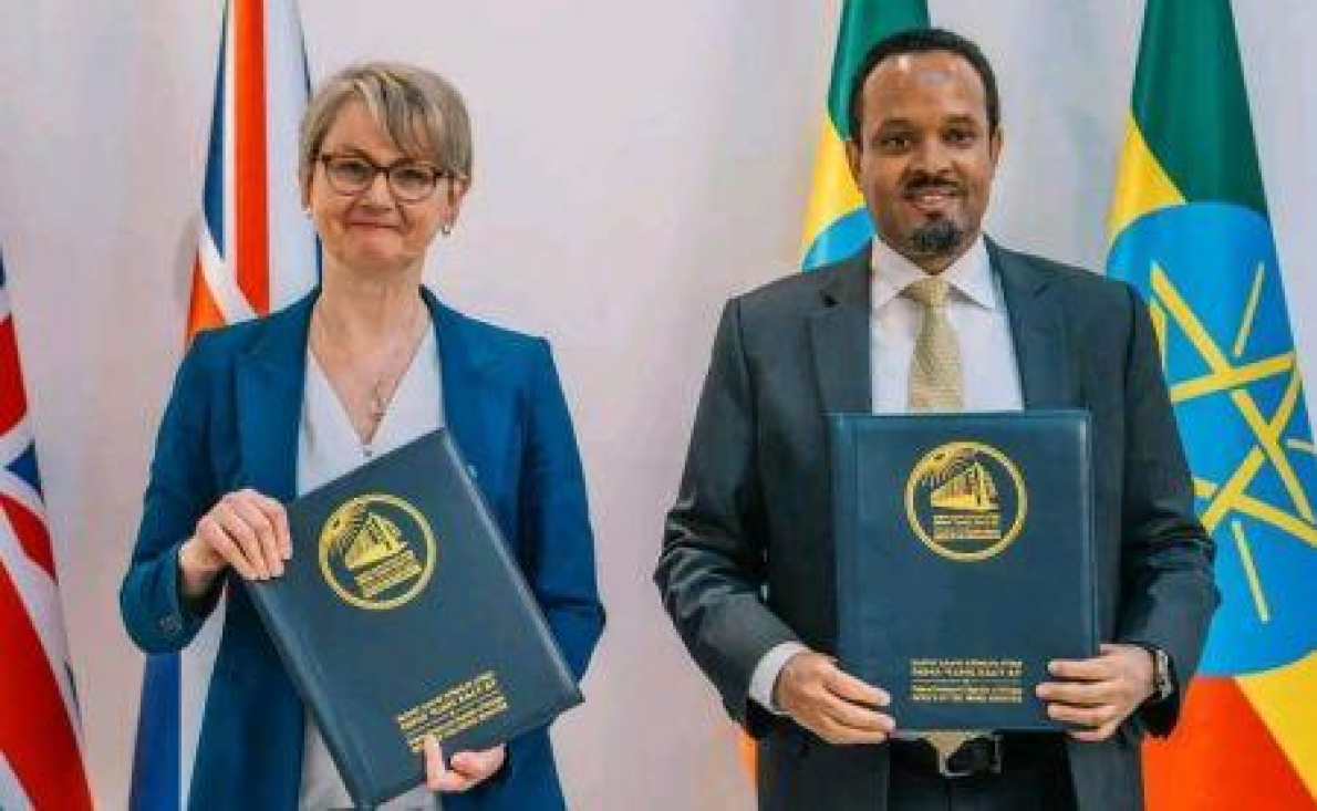 A Eti&oacute;pia anuncia acordos com o Reino Unido sobre investimento e energia
